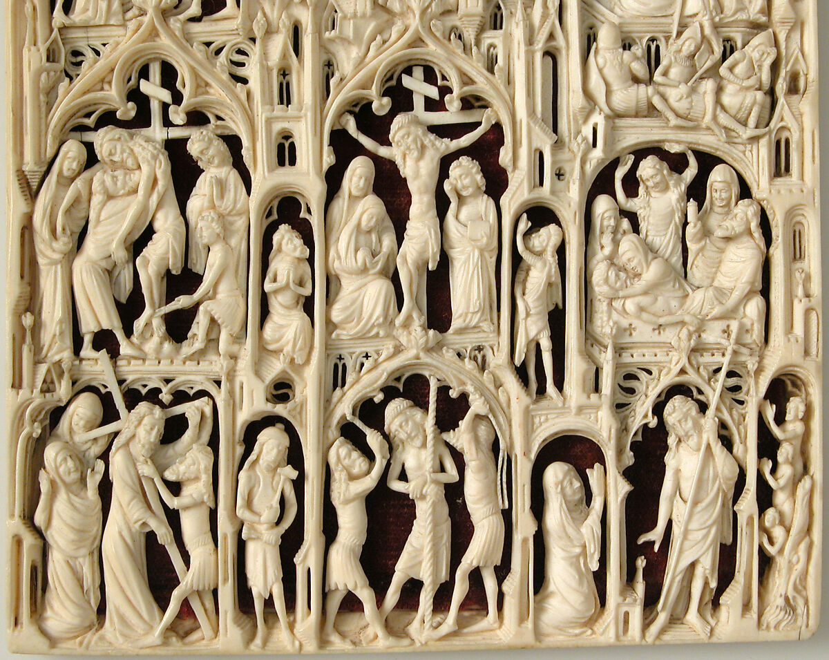 Leaf from a Diptych, Elephant ivory, British