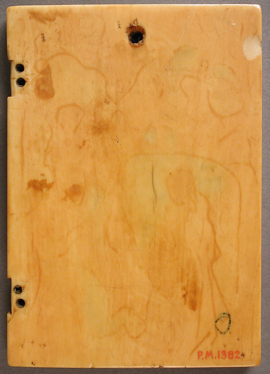 Left Wing of a Diptych, Elephant ivory with small traces of polychromy, Franco-Netherlandish