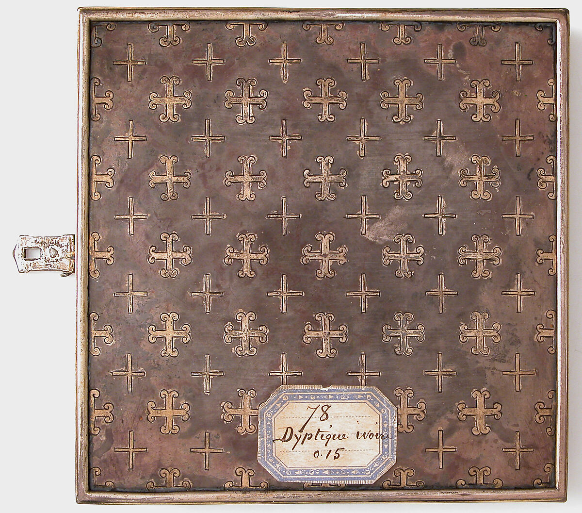 Diptych with the Passion of Jesus, Elephant ivory, parchment, pigment, silver frame, French or Netherlandish