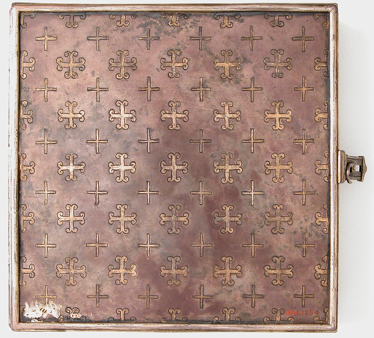 Diptych with the Passion of Jesus, Elephant ivory, parchment, pigment, silver frame, French or Netherlandish