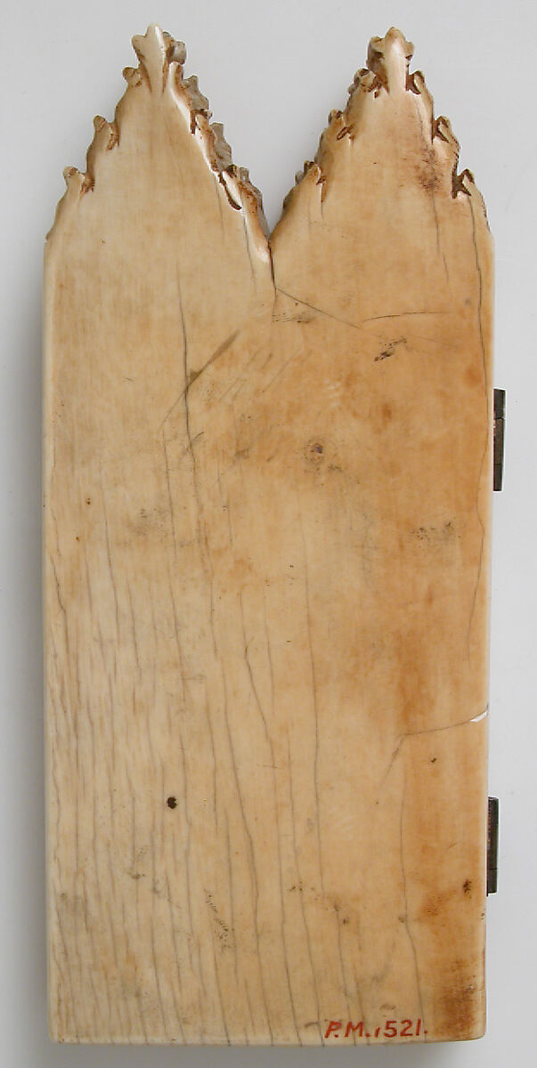 Diptych with Scenes from the Life of Christ, Elephant ivory with metal hinges, European (Medieval style)
