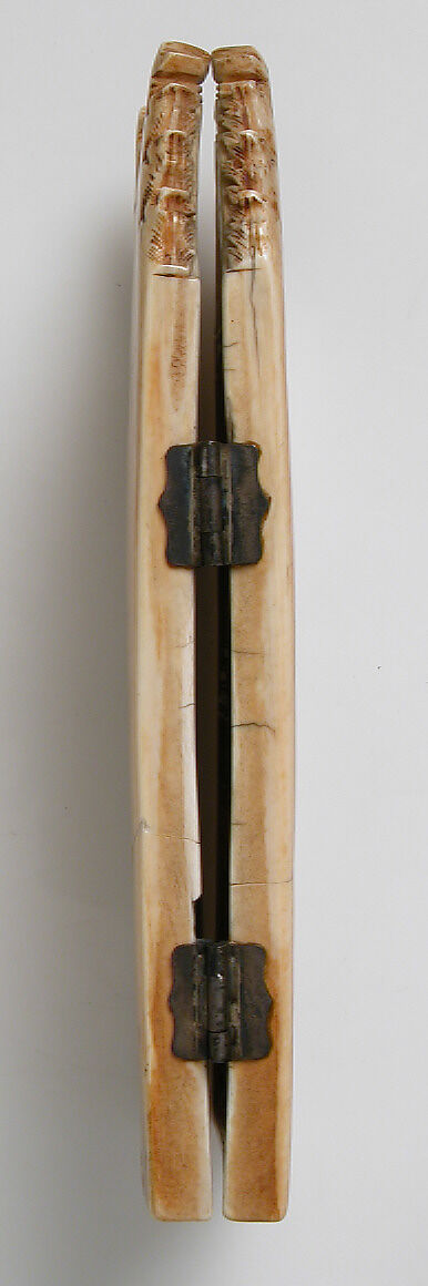 Diptych with Scenes from the Life of Christ, Elephant ivory with metal hinges, European (Medieval style)