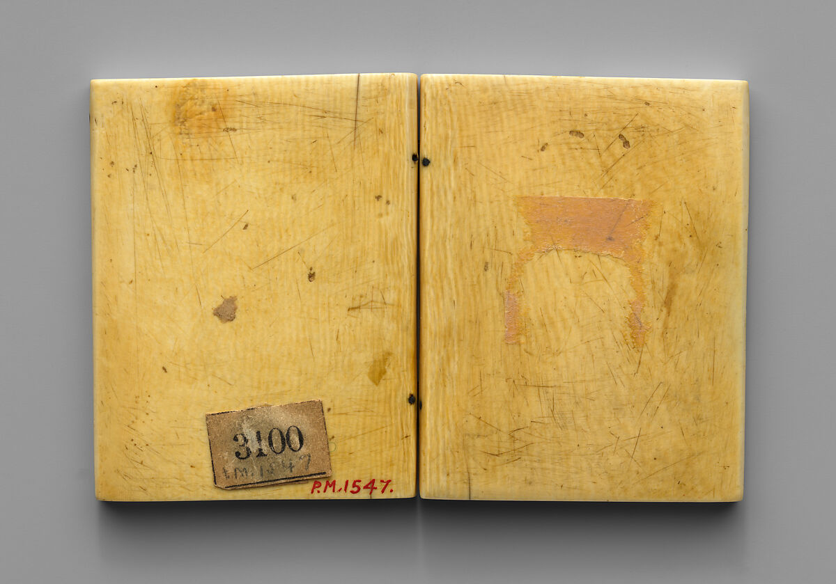 Diptych with the Adoration of the Magi and the Vera Icon (True Image), Elephant ivory with metal mounts, North French