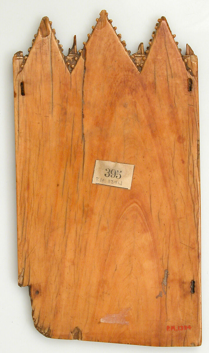 Central Portion from a Triptych with the Crucifixion and Virgin and Child, Elephant ivory, French