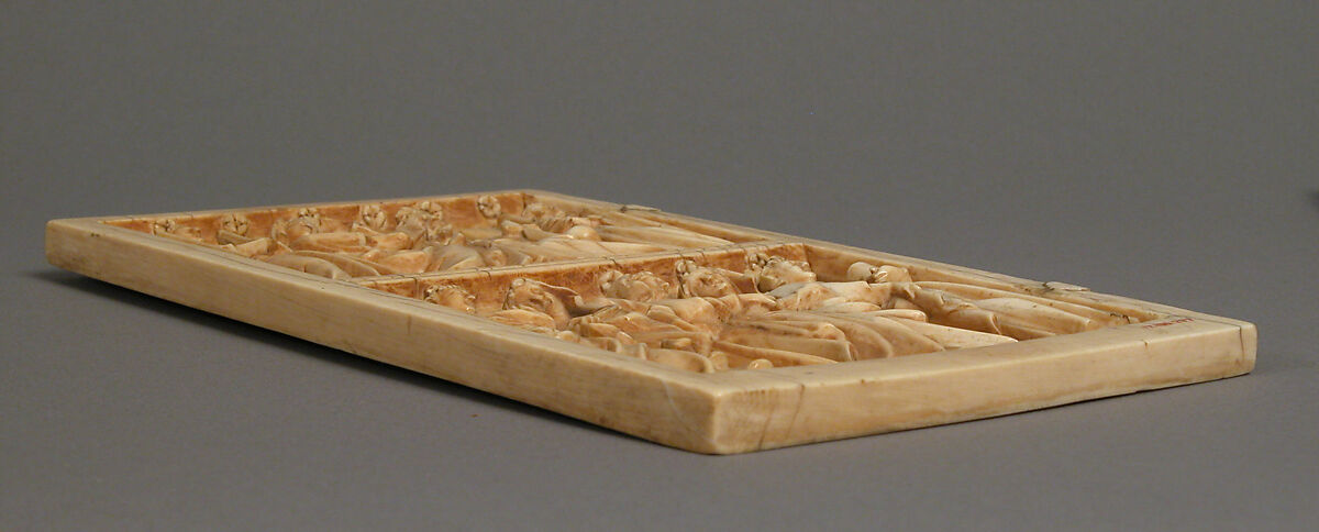 Leaf from a Diptych with the Coronation, Annunciation, and Visitation, Elephant ivory, North French