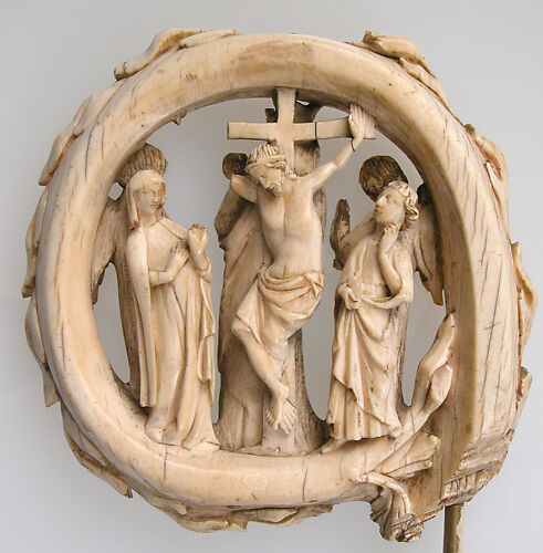 Crozier Head with the Crucifixion and the Virgin and Child