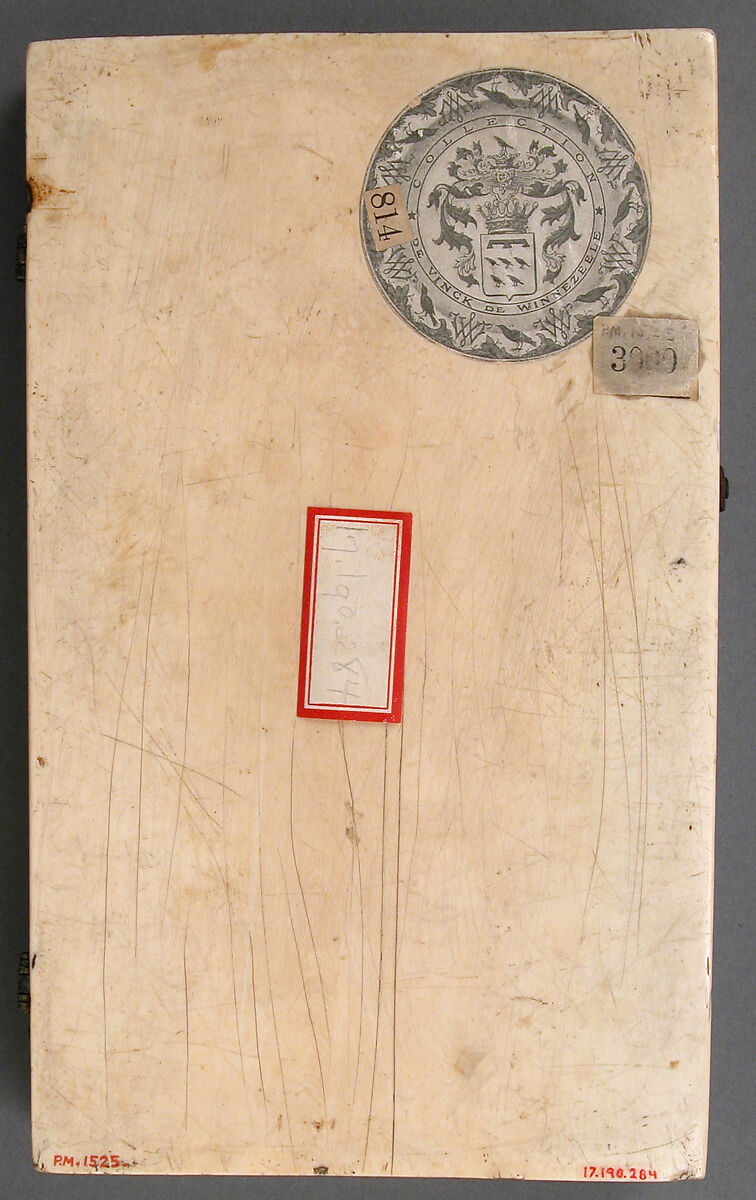 Diptych with Virgin and Child and Crucifixion, Elephant ivory with metal mounts, French