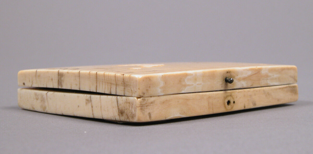 Diptych with the Adoration of the Magi and the Crucifixion, Elephant ivory with metal mounts, French or German