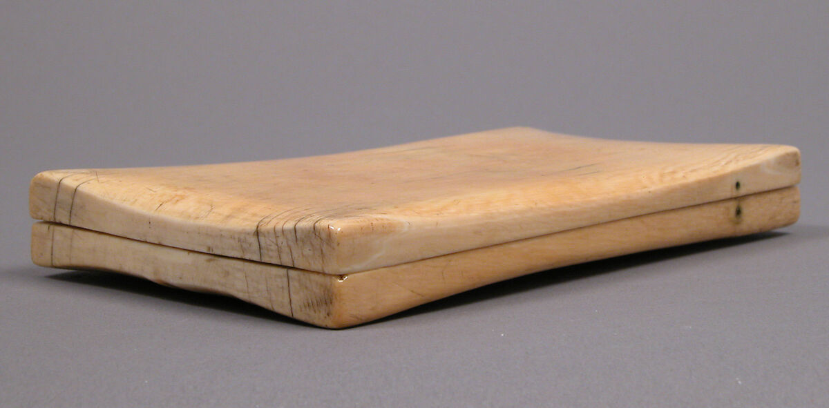 Diptych with the Coronation of the Virgin and the Crucifixion, Elephant ivory with metal mounts, North French