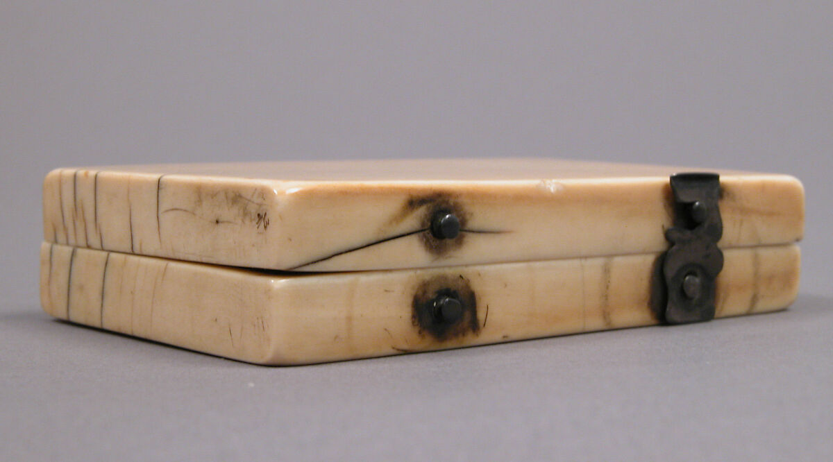 Diptych with the Glorification of the Virgin and the Crucifixion, Elephant ivory with metal mounts, German