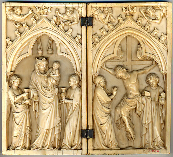 Diptych with the Glorification of the Virgin and Crucifixion