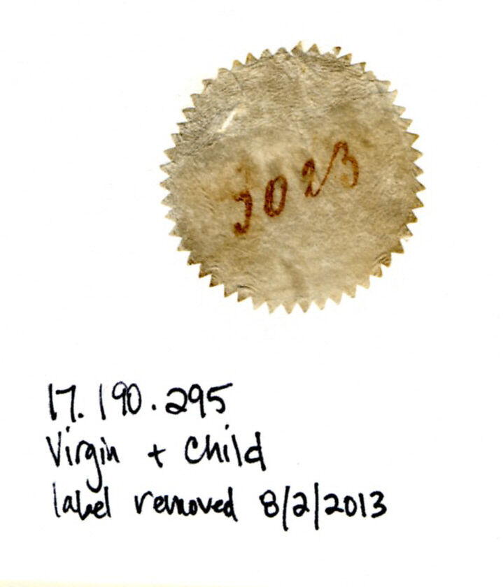 Virgin and Child, Elephant ivory with paint, French