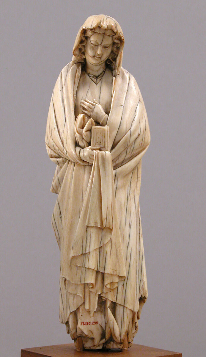 Virgin of the Annunciation, Elephant ivory, French 