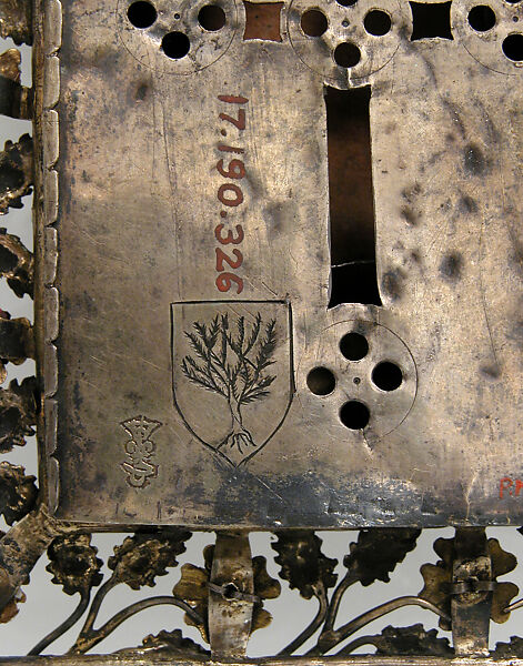 Portable Shrine, Silver, partial gilt, gold, Ronde Bosse enamels, pearls, glass cabachons, French