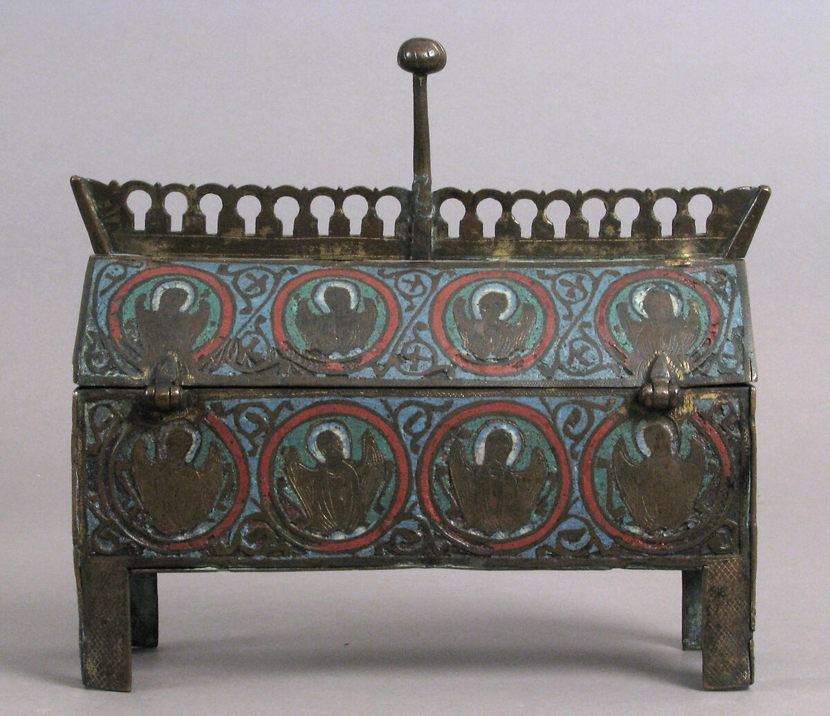 Chasse, Champlevé enamel and gilded copper, French