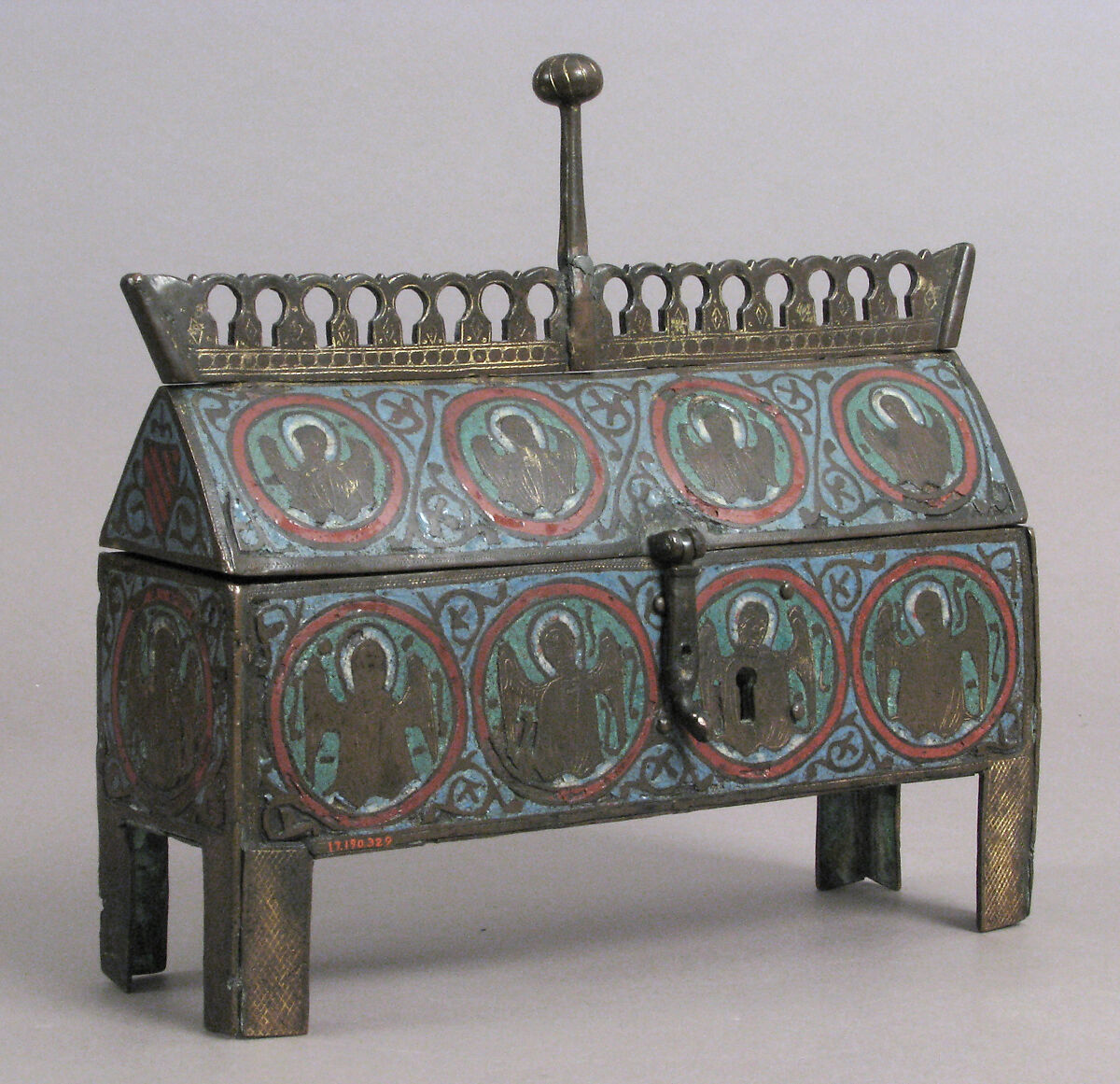 Chasse, Champlevé enamel and gilded copper, French