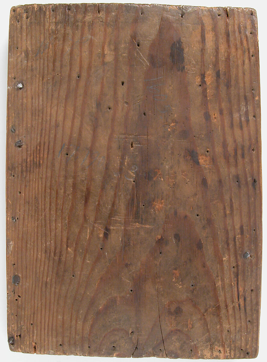 Panel with an Ivory Crucifixion Scene, Silver-gilt with pseudo-filigree, glass & stone cabochons, cloisonné enamel, elephant ivory with traces of gilding on pine support, Spanish