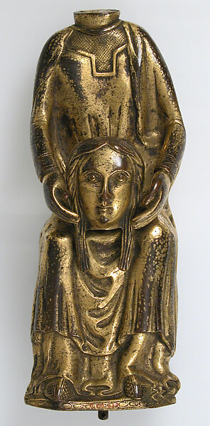 Saint Valerie, Copper repoussé gilt, French 