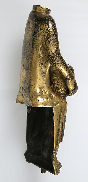 Saint Valerie, Copper repoussé gilt, French