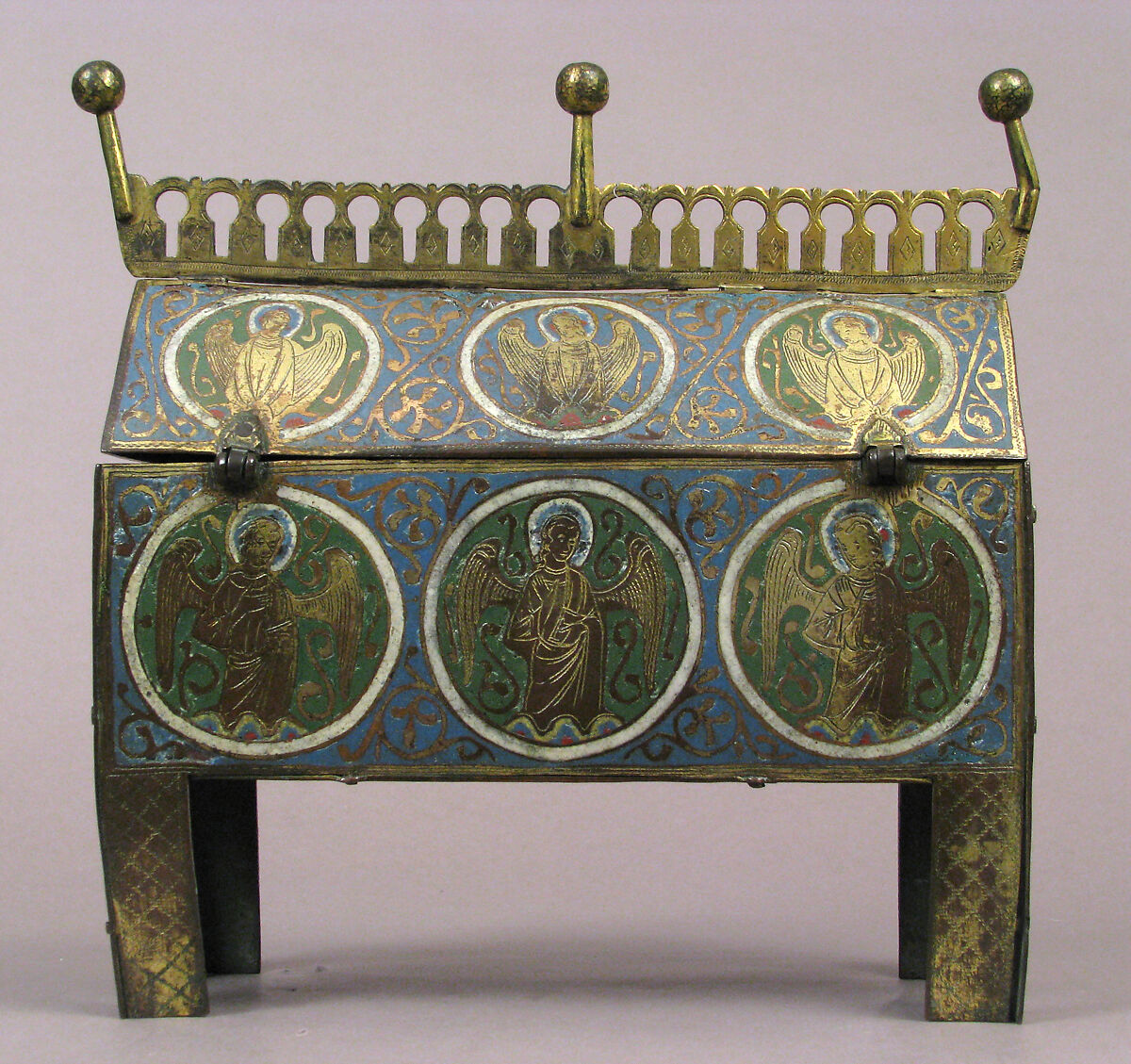 Chasse, Champlevé enamel and gilded copper, French