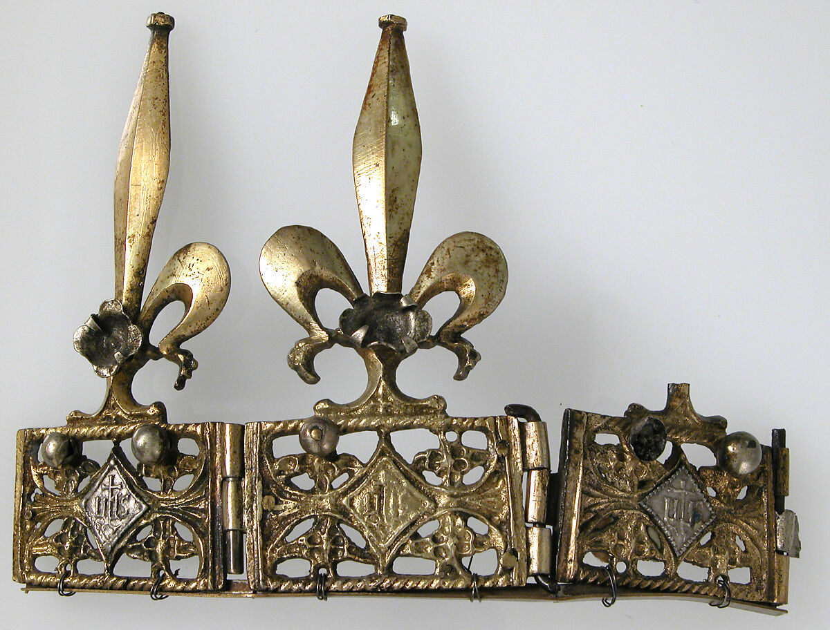 Crown, Part, Gilt-copper, silver, French 