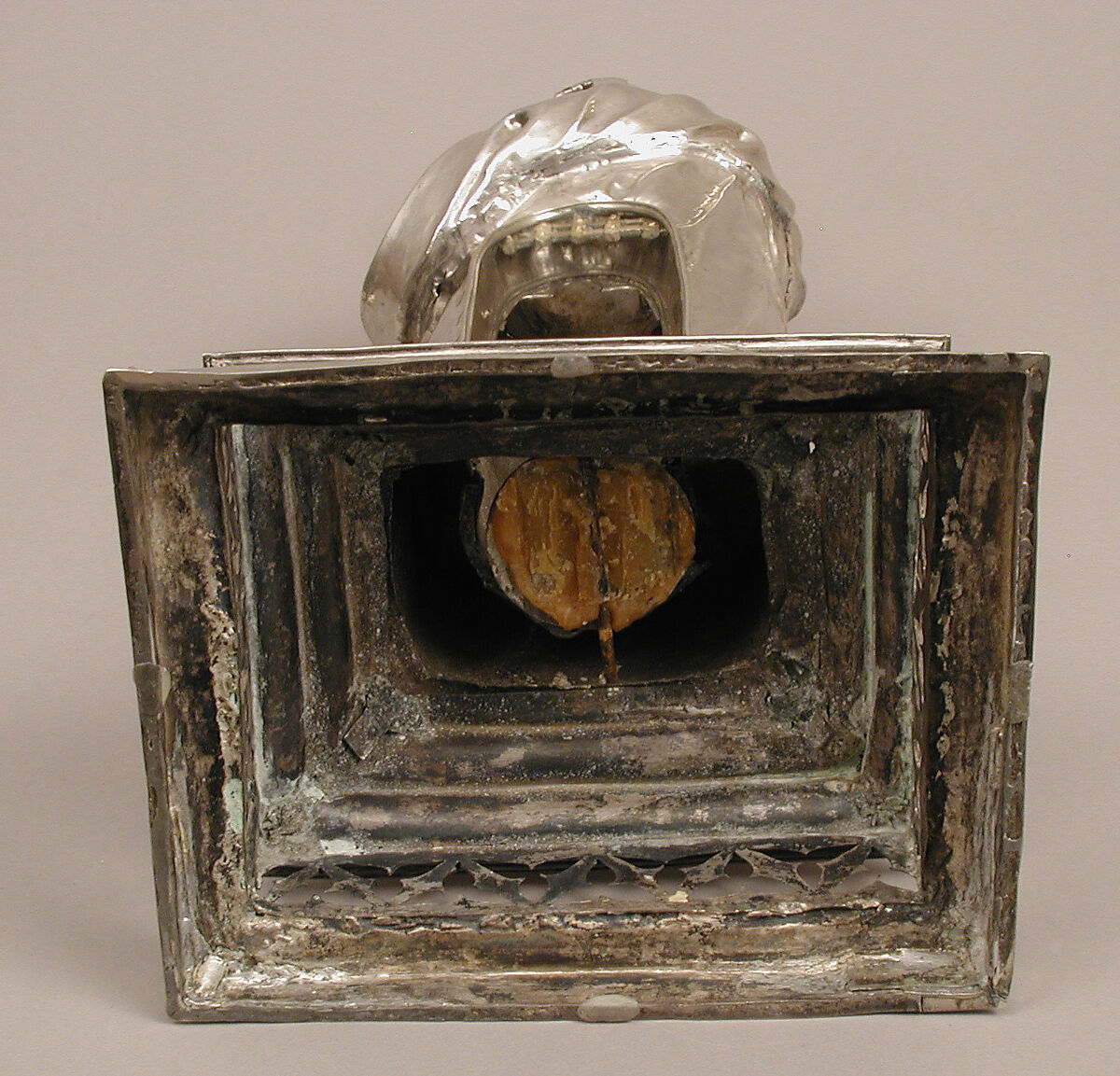 Reliquary Arm of St. Valentine, Silver, partial gilt, sapphire, Swiss