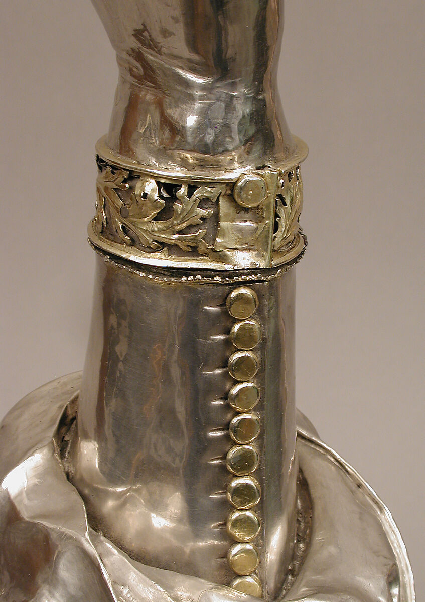 Reliquary Arm of St. Valentine, Silver, partial gilt, sapphire, Swiss