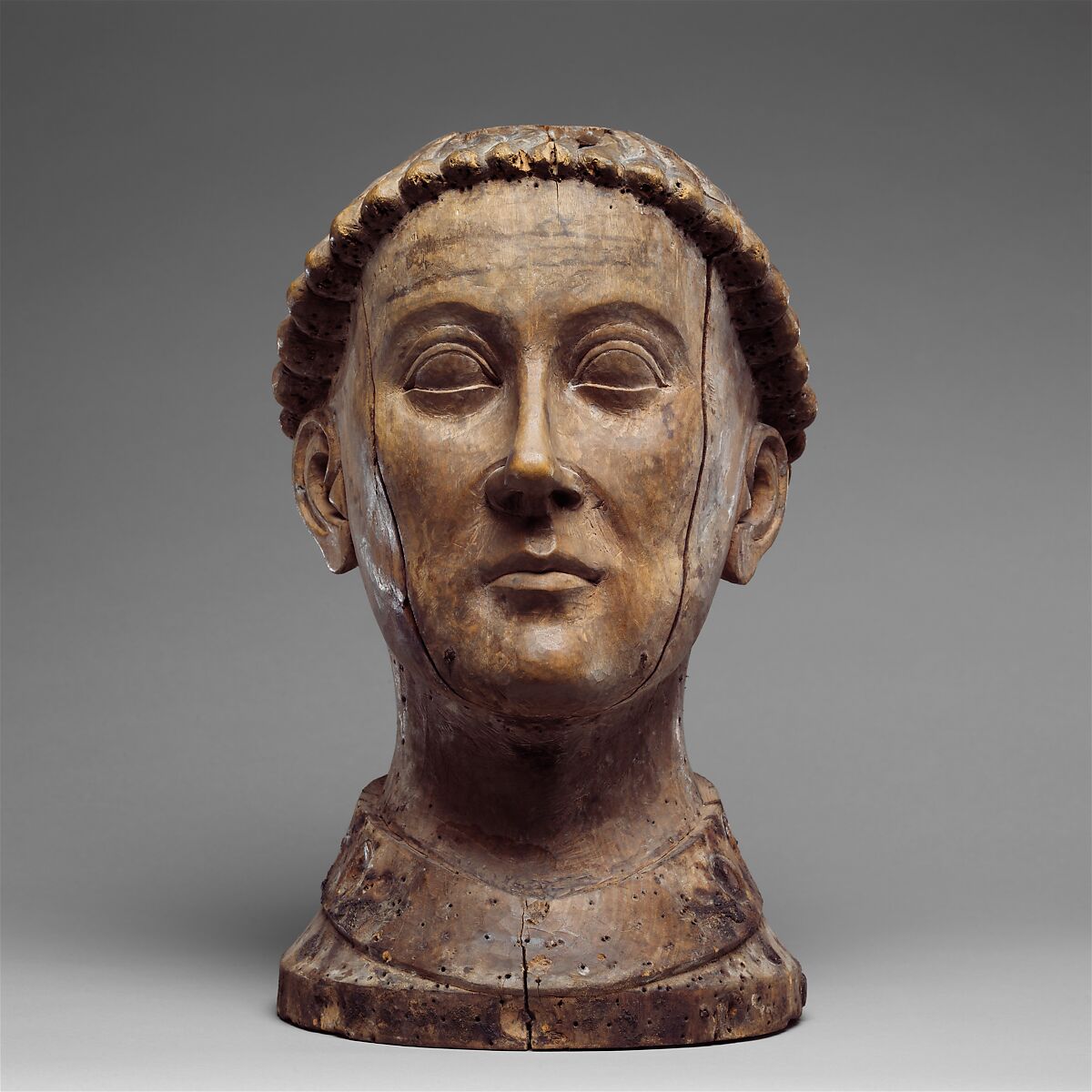 Reliquary Bust of Saint Yrieix, Silver and gilded silver with rock crystal, gems, and glass, French