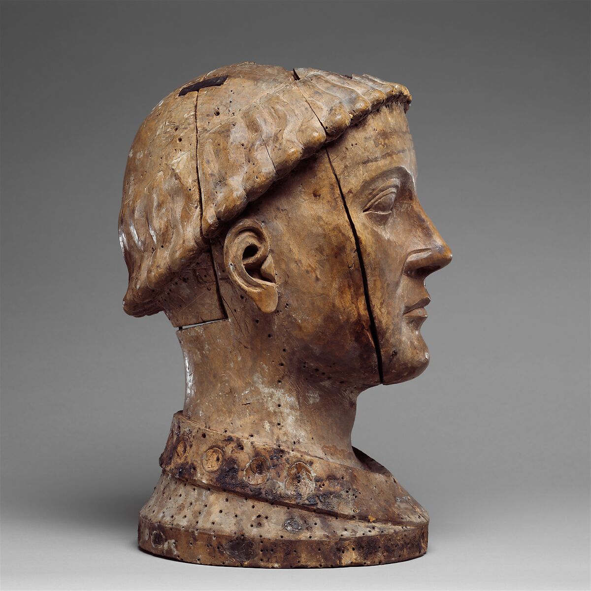 Reliquary Bust of Saint Yrieix, Silver and gilded silver with rock crystal, gems, and glass, French