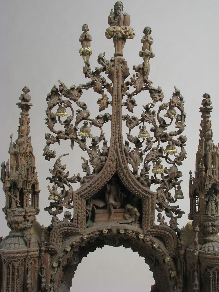 Shrine, Wood, metal, glass mirrors, gilding, Italian