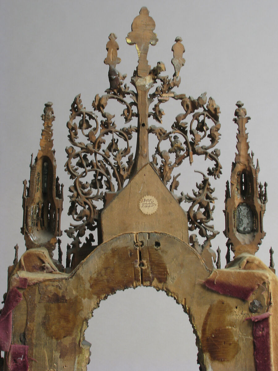 Shrine, Wood, metal, glass mirrors, gilding, Italian