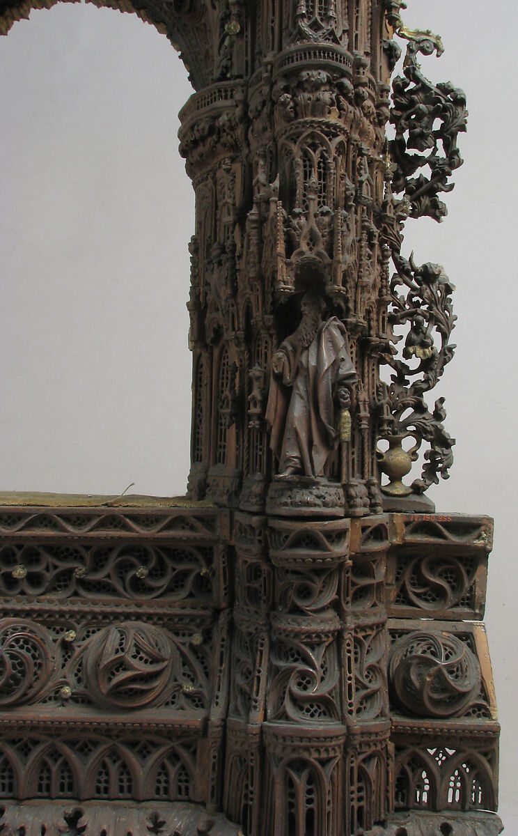 Shrine, Wood, metal, glass mirrors, gilding, Italian