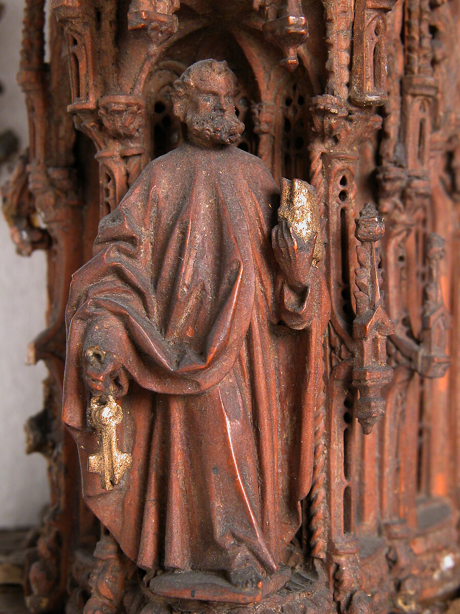 Shrine, Wood, metal, glass mirrors, gilding, Italian