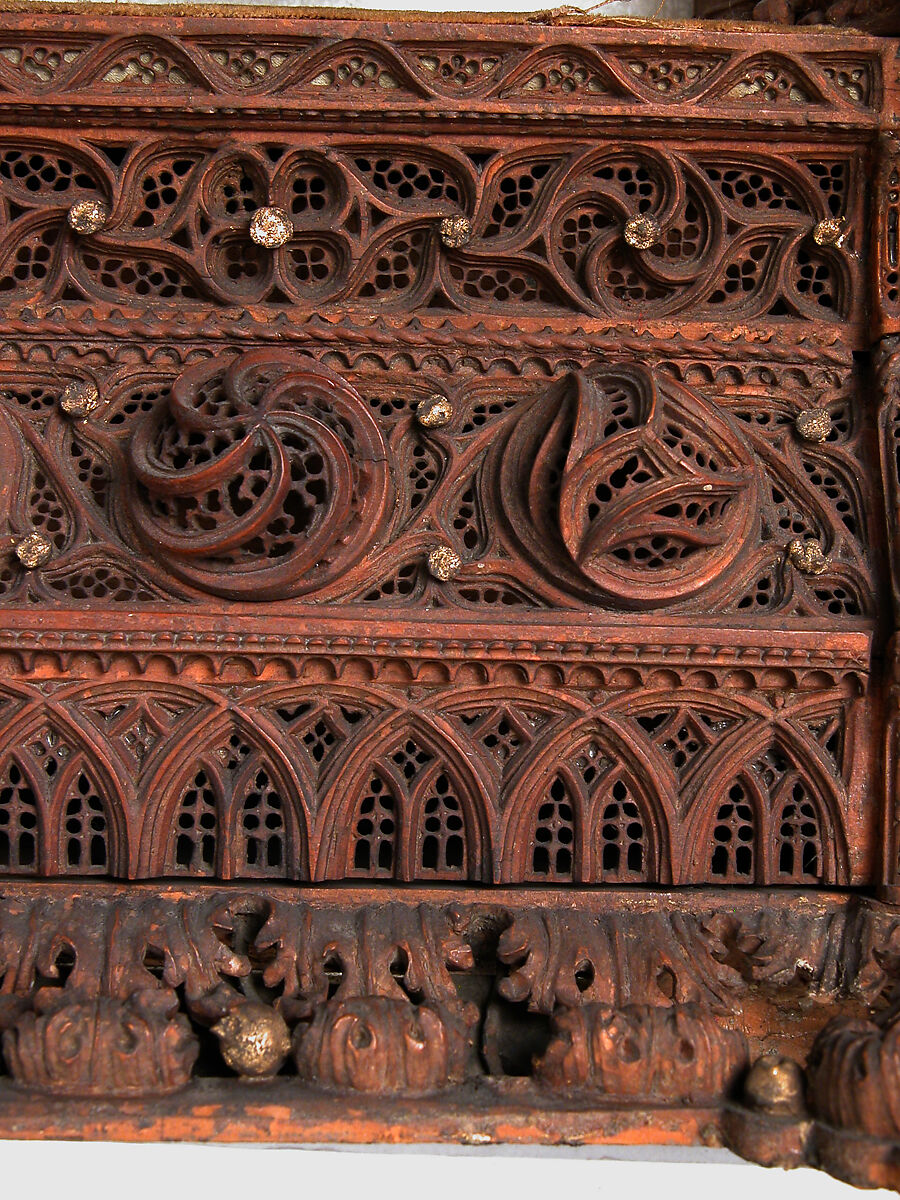 Shrine, Wood, metal, glass mirrors, gilding, Italian