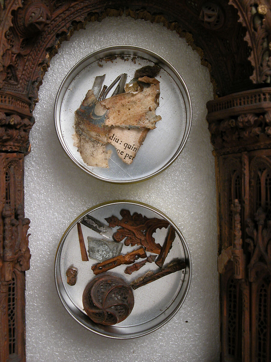 Shrine, Wood, metal, glass mirrors, gilding, Italian