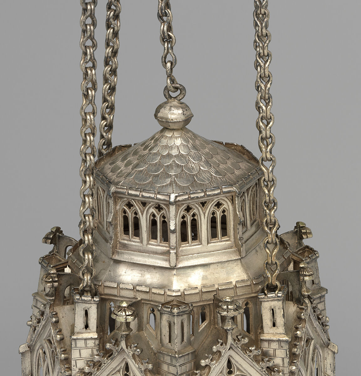 Censer, Silver, raised and cast, Swiss