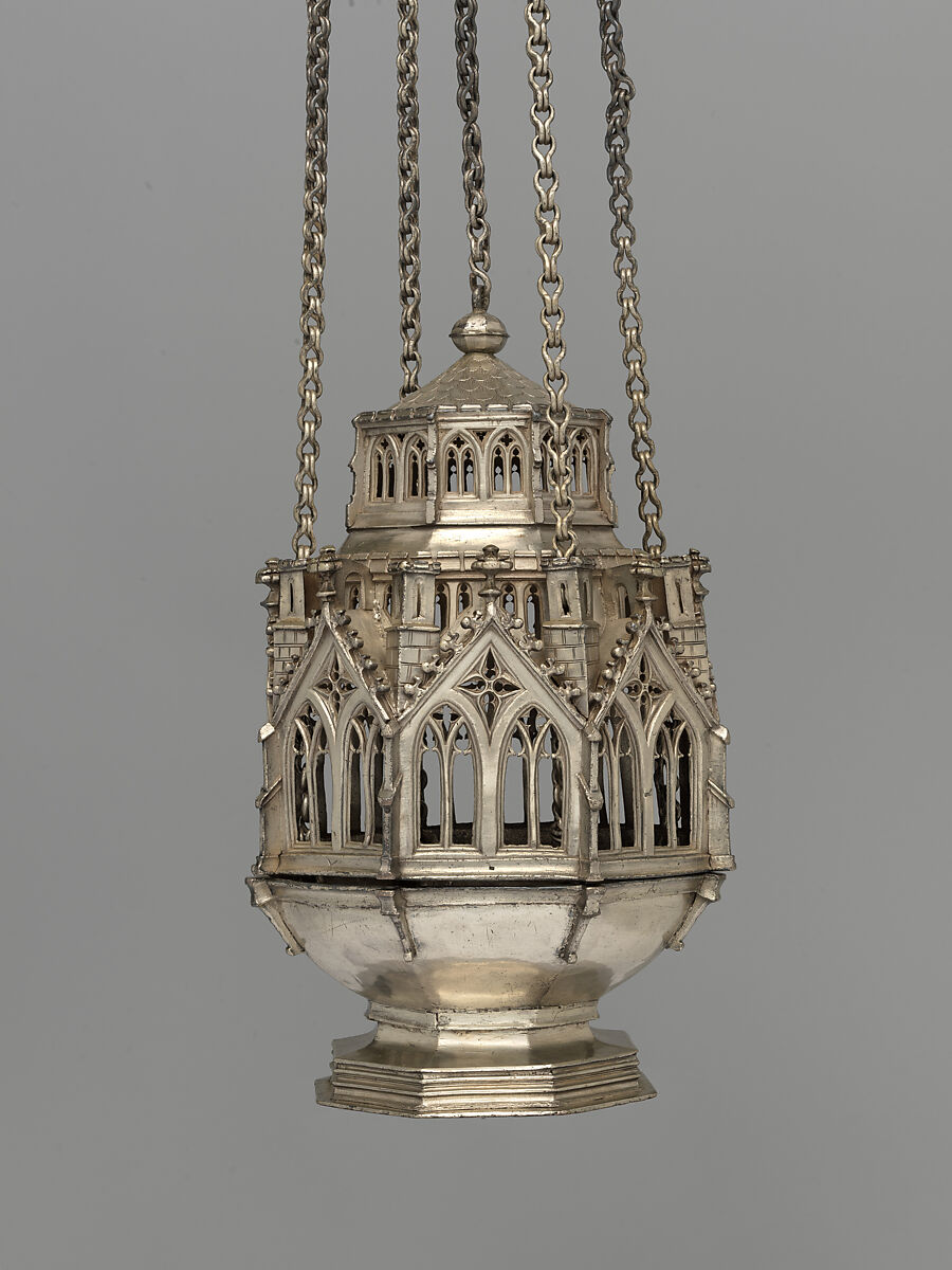Censer, Silver, raised and cast, Swiss