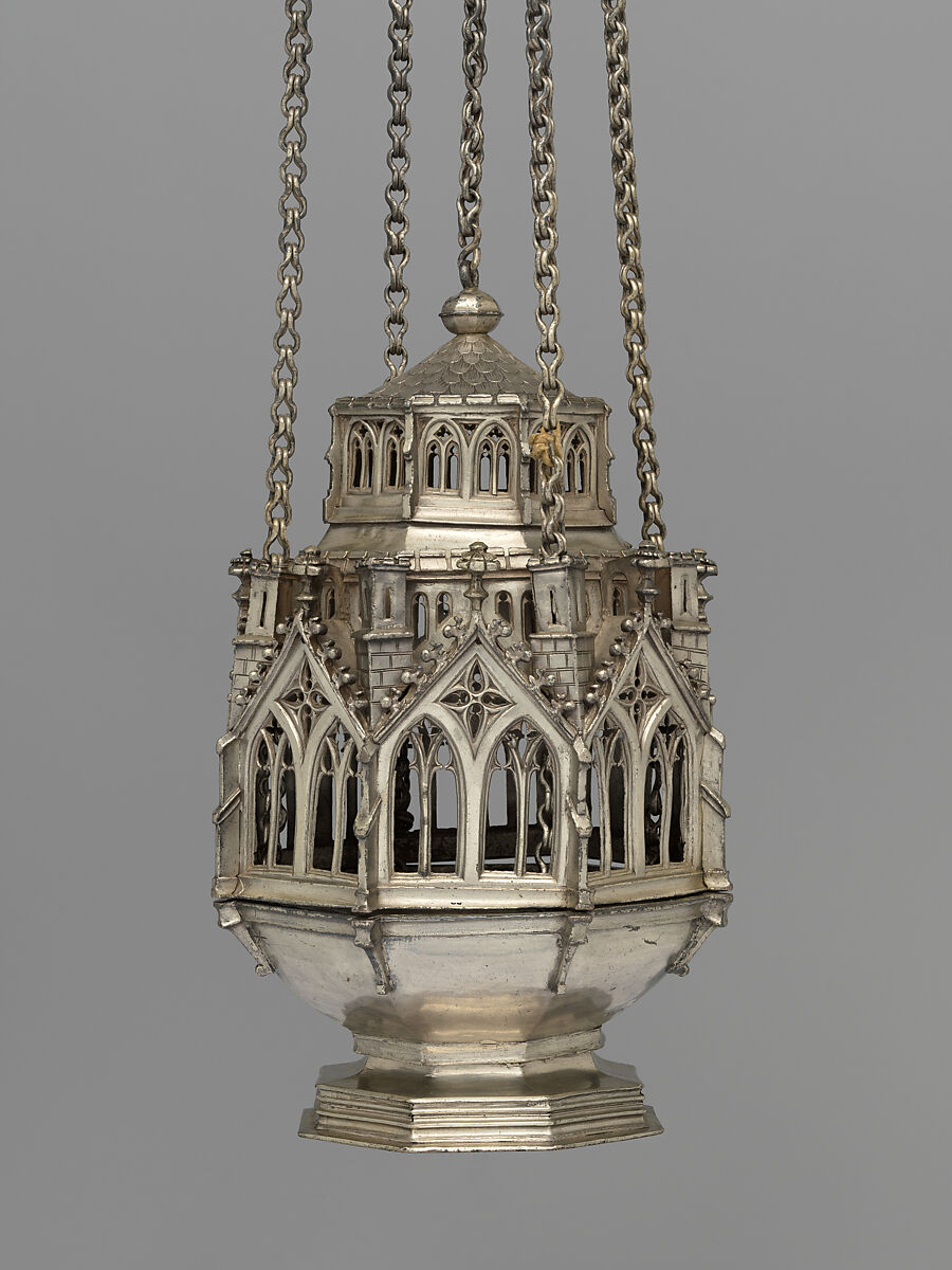 Censer, Silver, raised and cast, Swiss