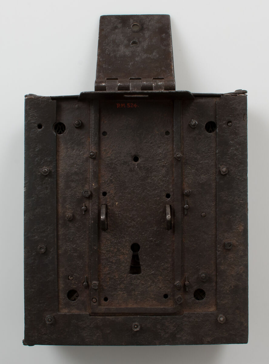 Lock, Iron, copper alloy bells, French