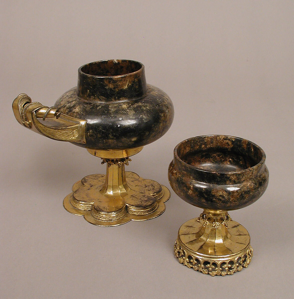 Covered Cup, Gabbro, copper-gilt, German