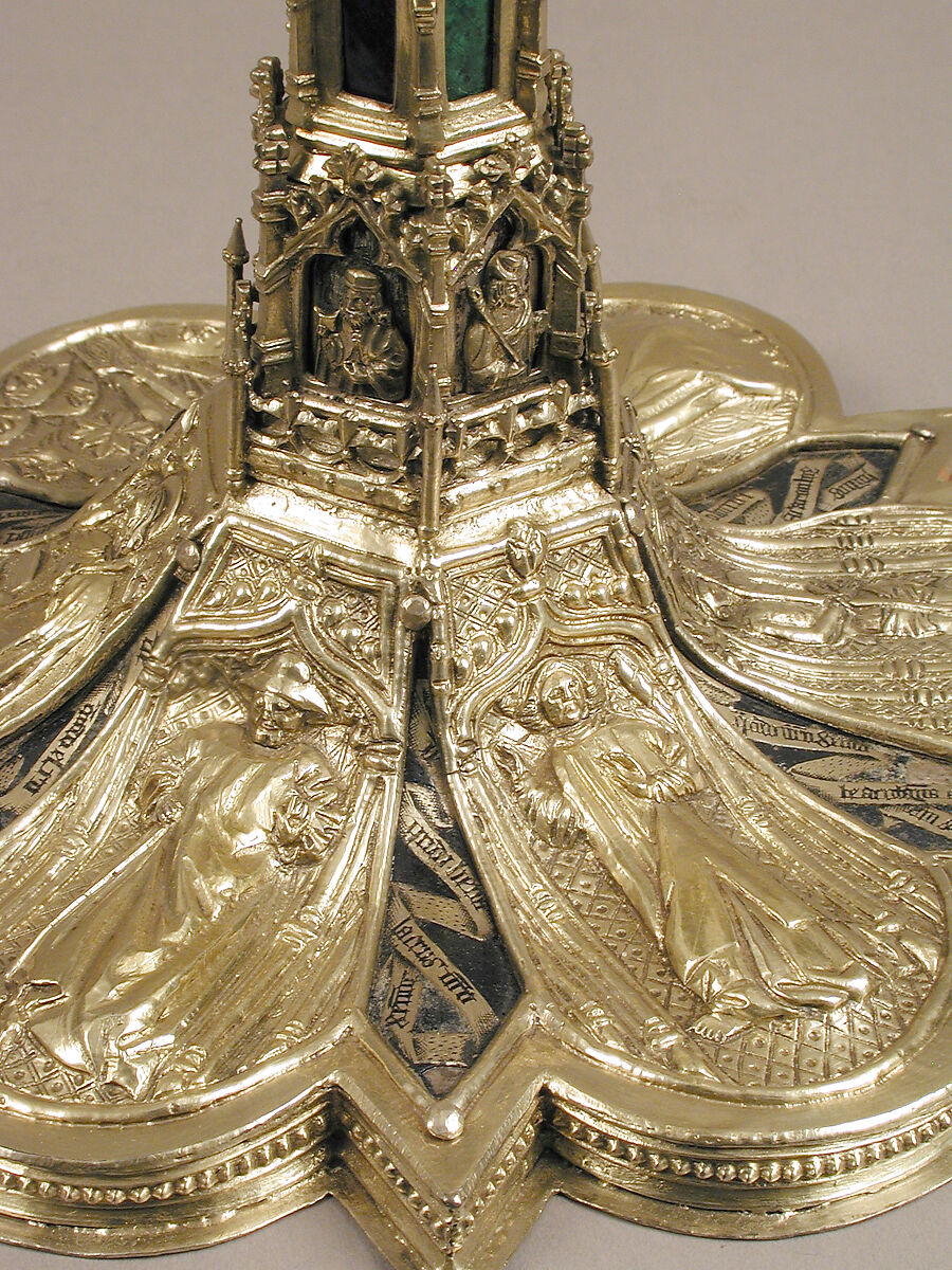 Chalice, Enamel, silver gilt, Spanish