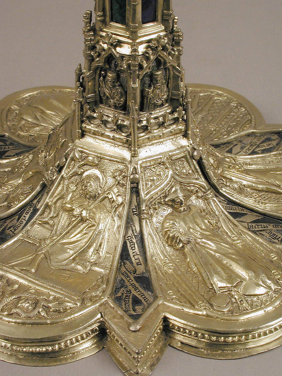 Chalice, Enamel, silver gilt, Spanish