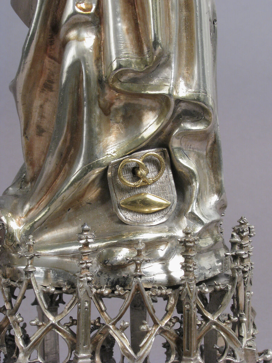 Standing Virgin and Child, Silver, silver-gilt, German