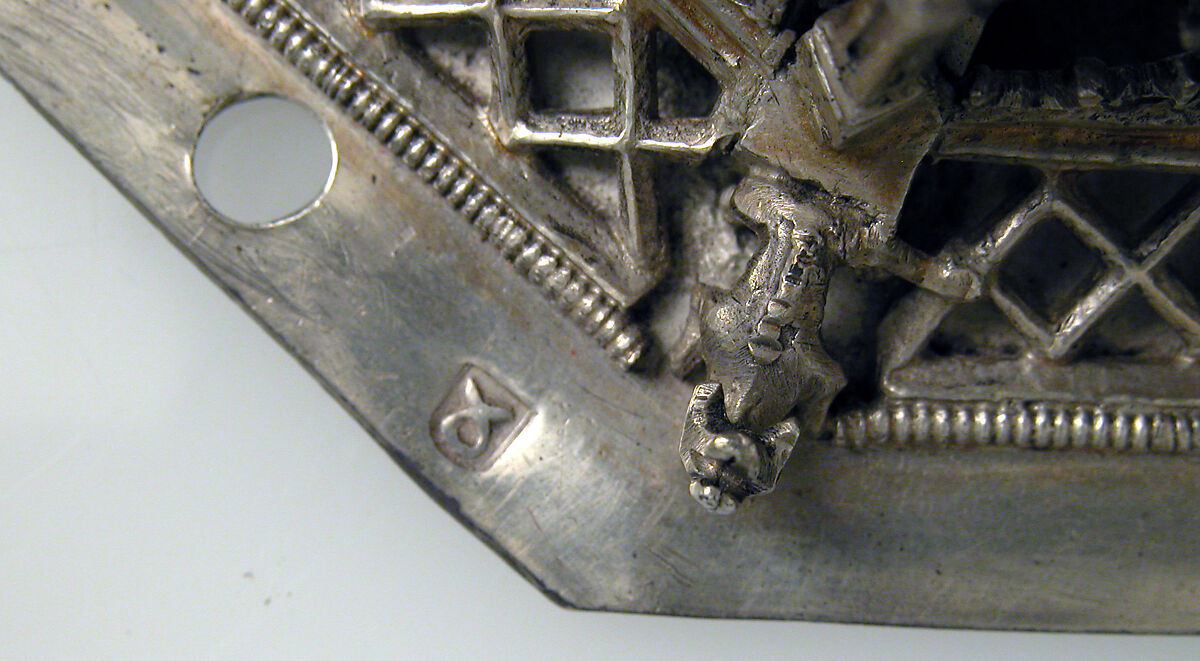 Standing Virgin and Child, Silver, silver-gilt, German