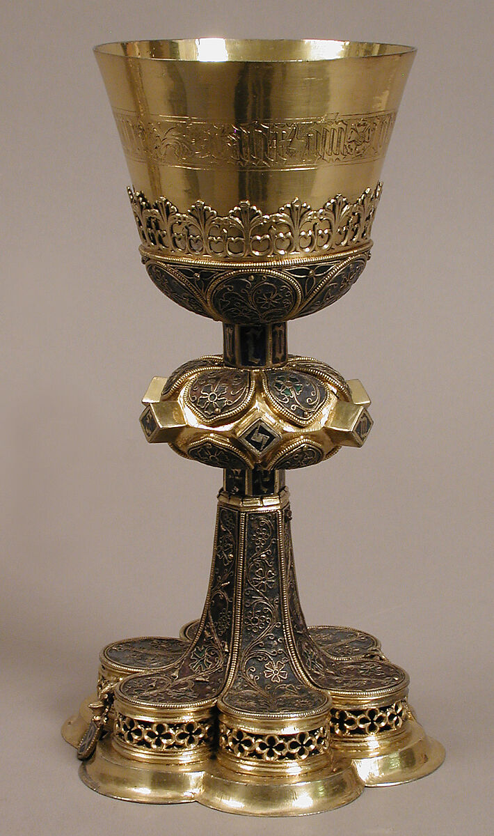 Chalice, Cloisonné enamel, silver-gilt, Hungarian