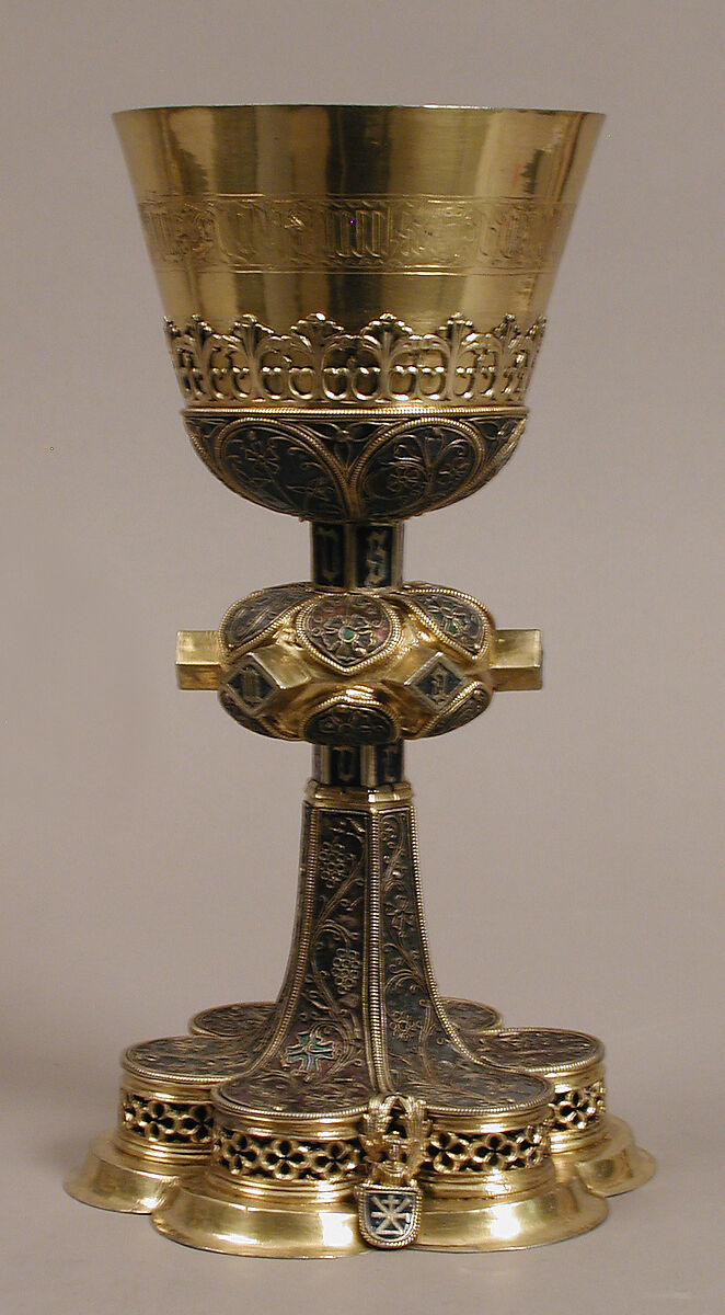 Chalice, Cloisonné enamel, silver-gilt, Hungarian