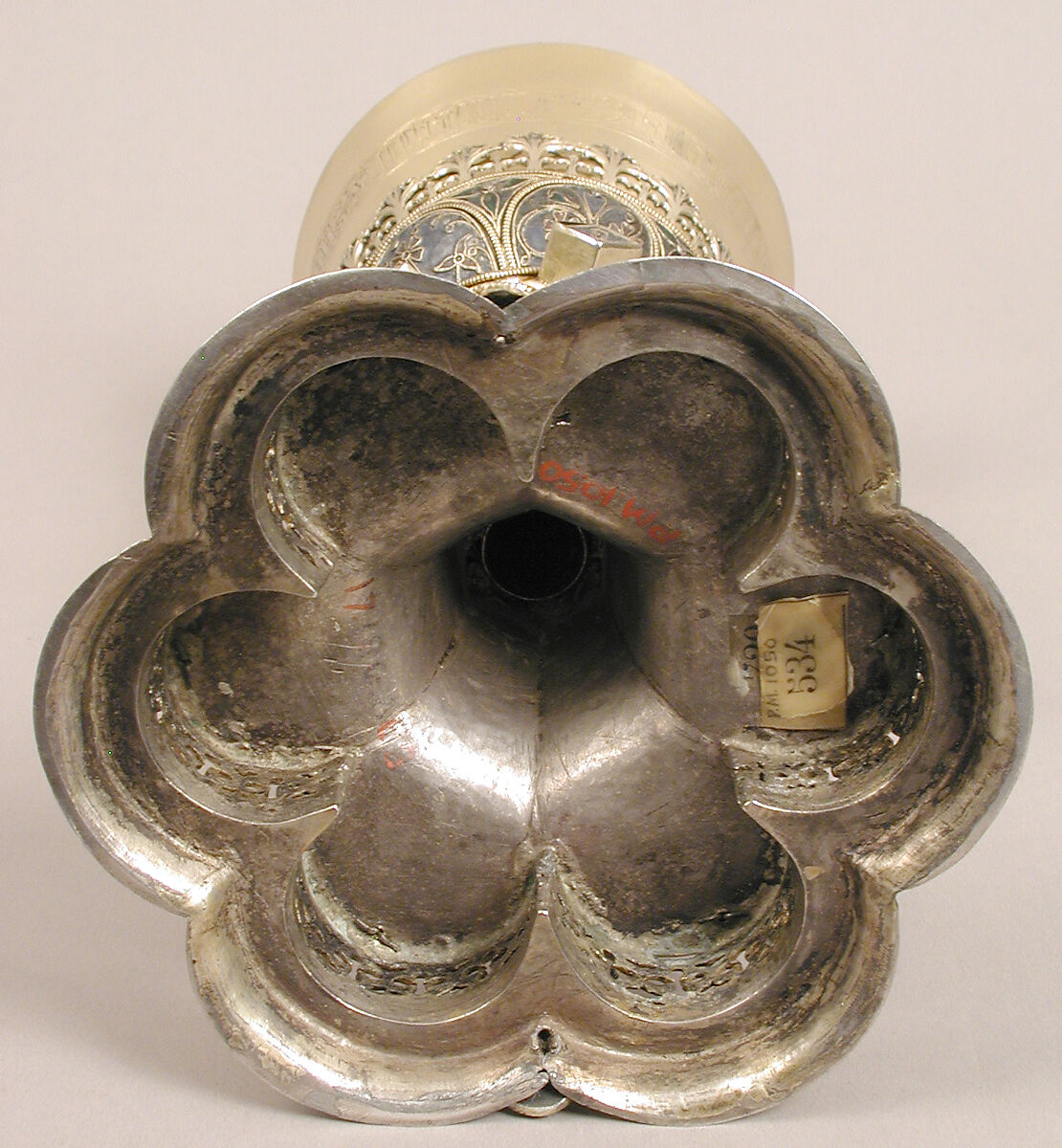 Chalice, Cloisonné enamel, silver-gilt, Hungarian