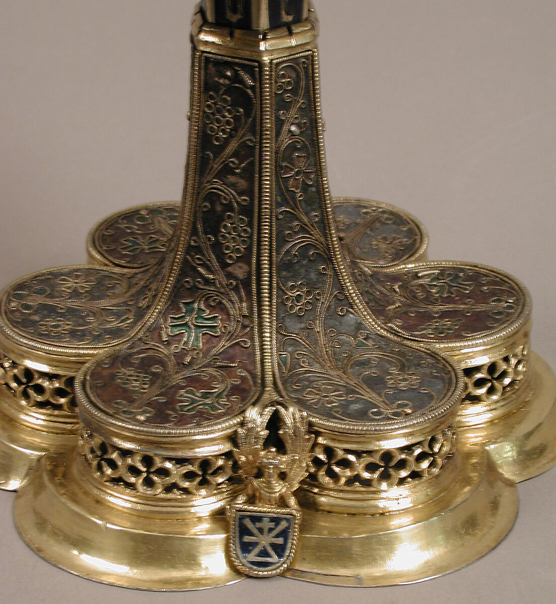 Chalice, Cloisonné enamel, silver-gilt, Hungarian