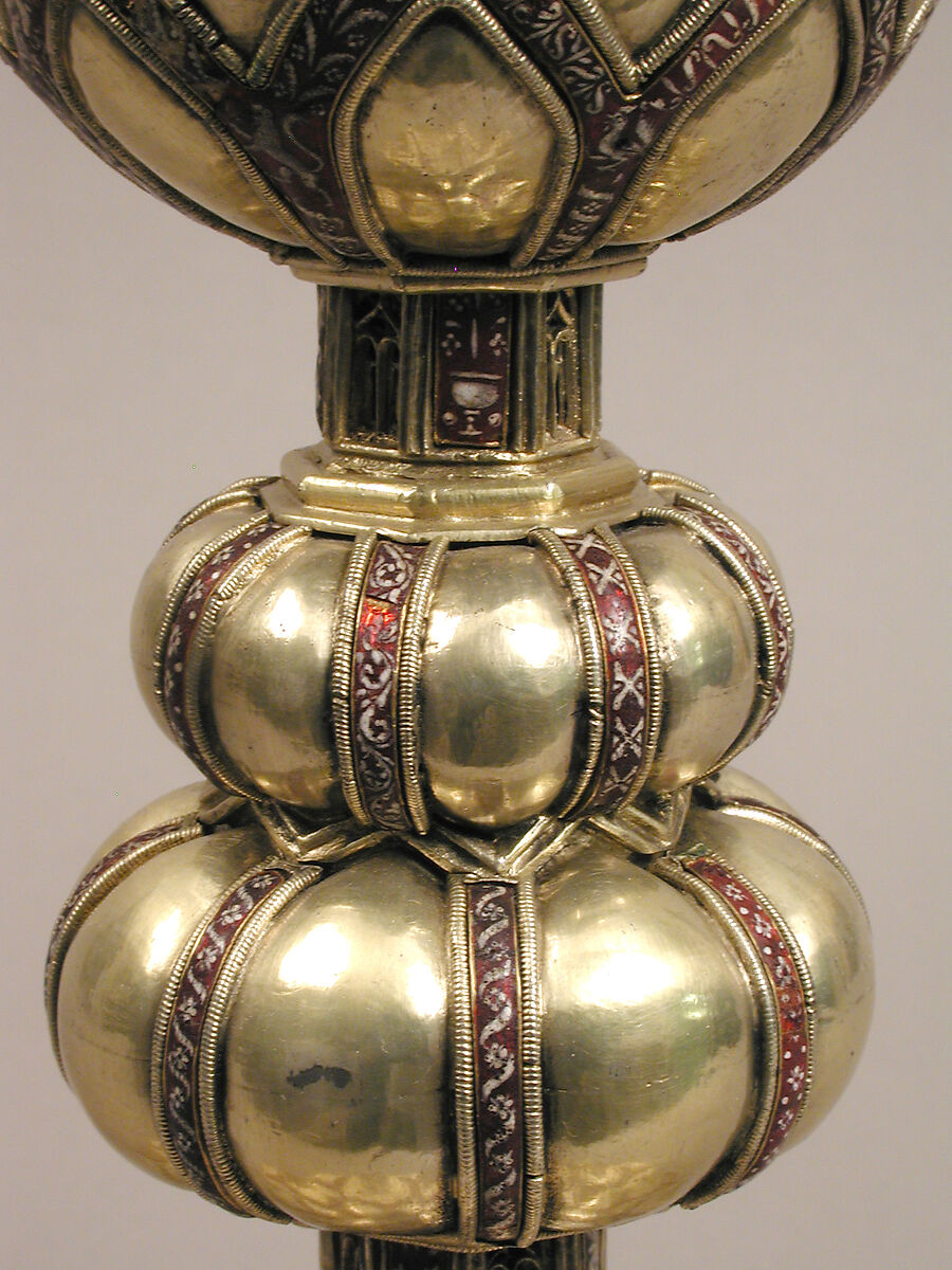 Chalice, Silver gilt, enamel, Spanish