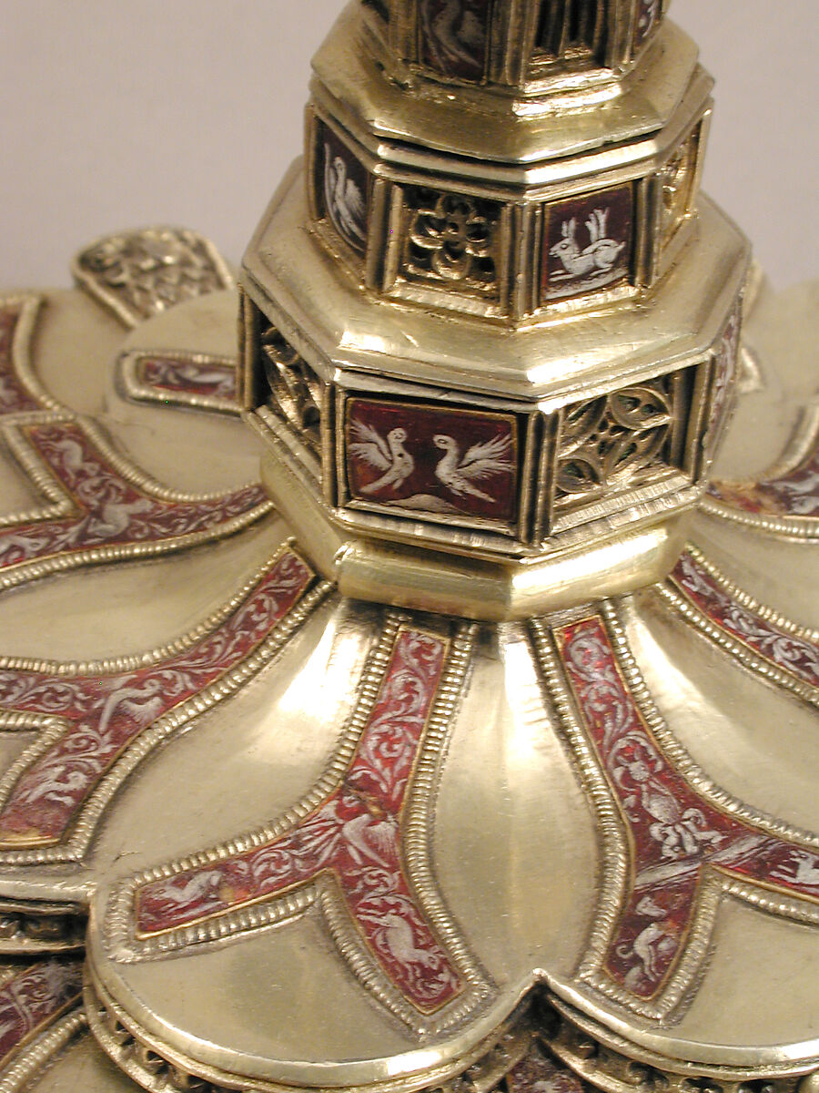 Chalice, Silver gilt, enamel, Spanish